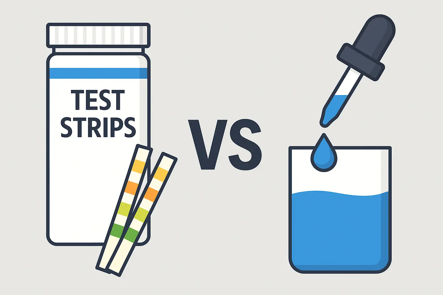 Comparativa test tiras vs gotas